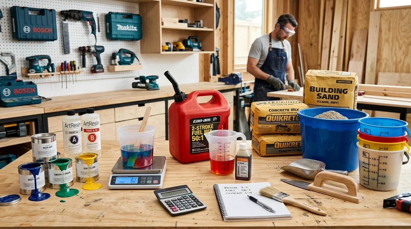 Common Mixing Ratios for DIY Projects